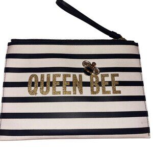 Kate Spade Womens Clutch Wristlet Bag Cream Queen Bee Bella Casual